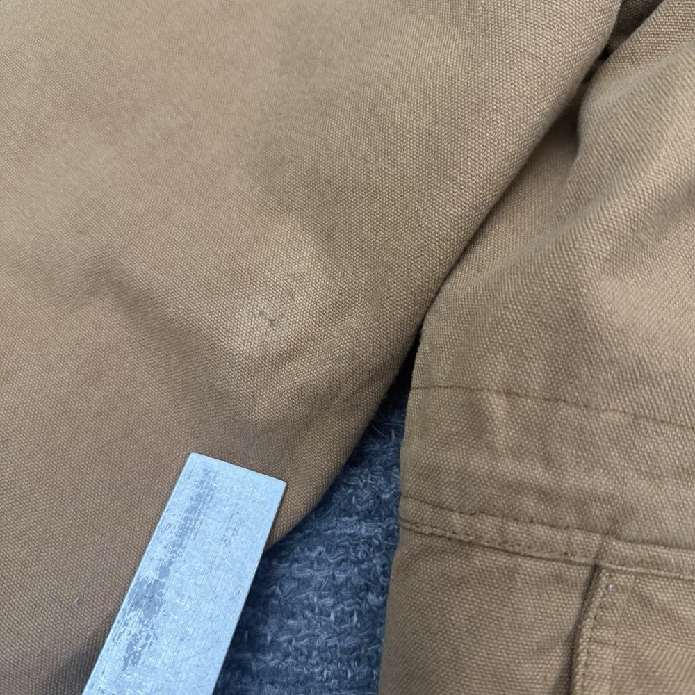Vintage Maxwear Barn Chore Coat Jacket Large Removable Liner Workwear Leather - Picture 5 of 16
